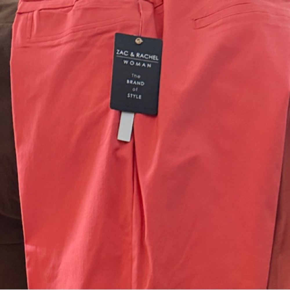 Zac & Rachel Coral Cropped Ankle Pants